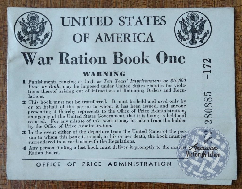 cover of United States of America War Ration Book One