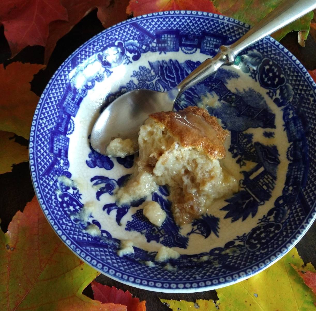 Soft Maple Bread Pudding that makes a cozy autumn brunch
