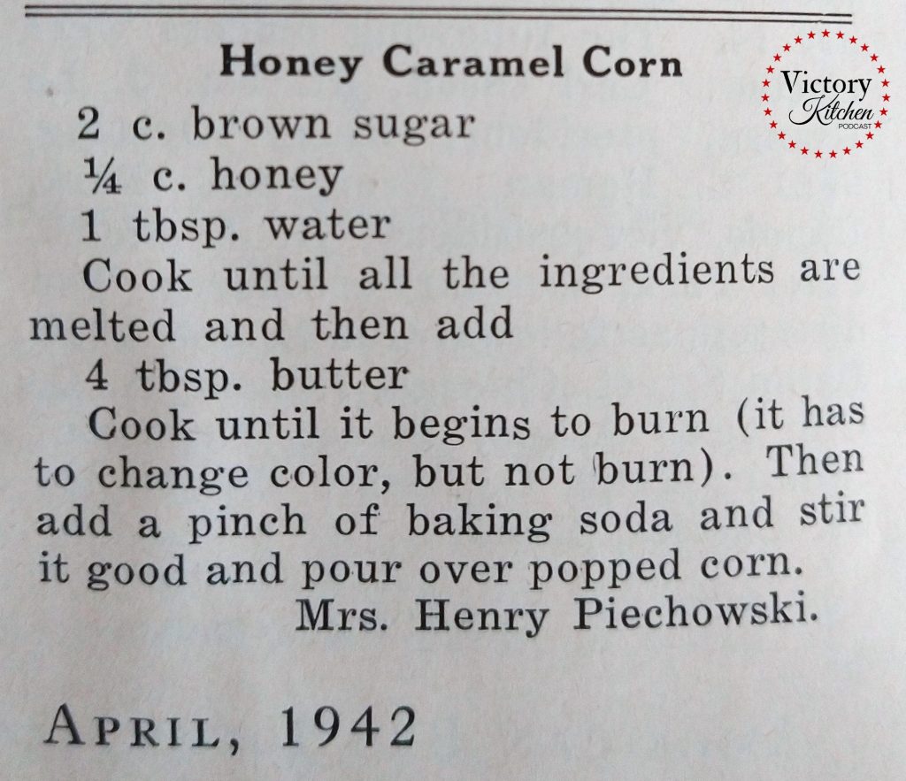 recipe and instructions for making Honey Caramel Corn